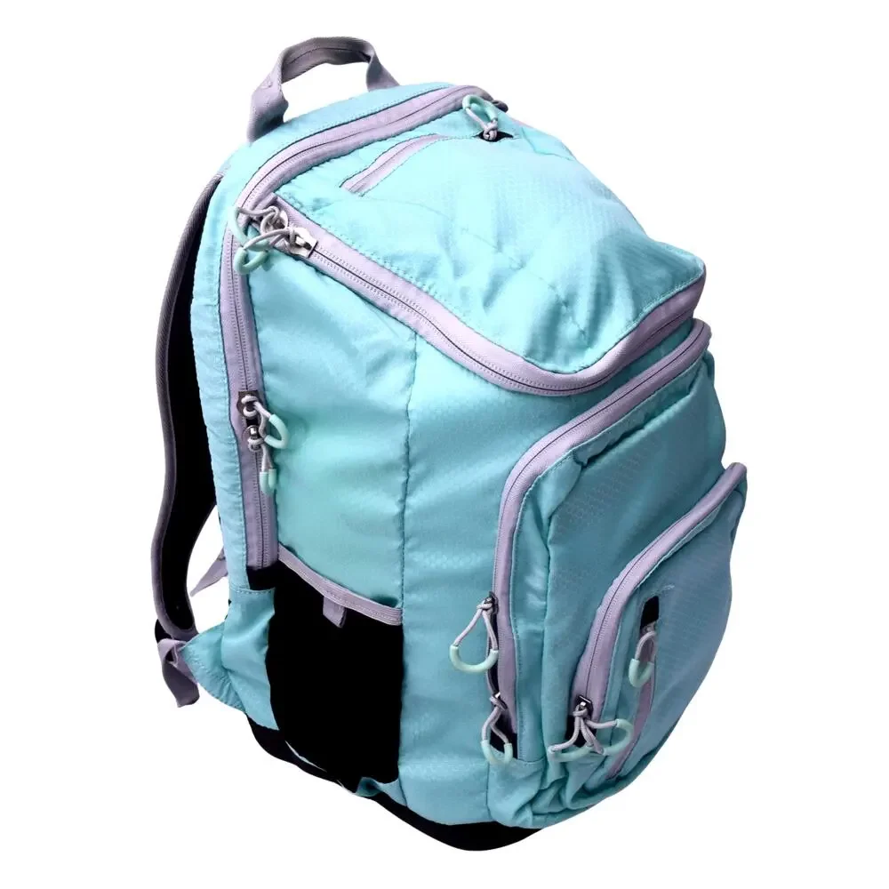 Embark Aqua Blue Multi Pocket Backpack Padded Travel School Bag